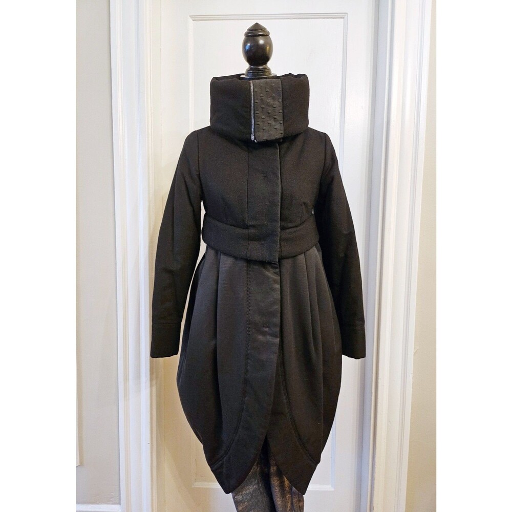 Antonio Marras 2-in-1 Wool Coat/Jacket Black, IT 42, US 6